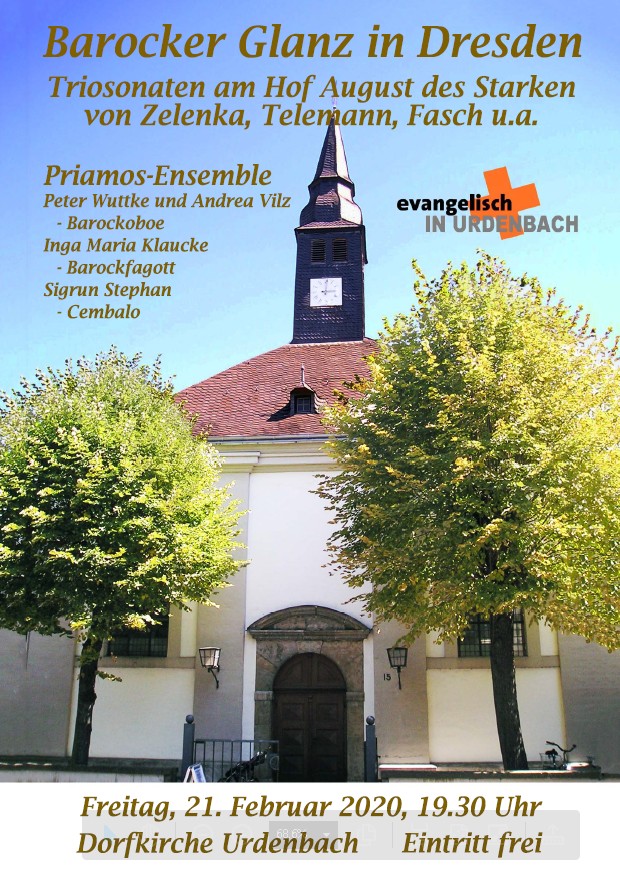 Konzert des Priamos-Ensemble in der Dorfkirche Urdenbach